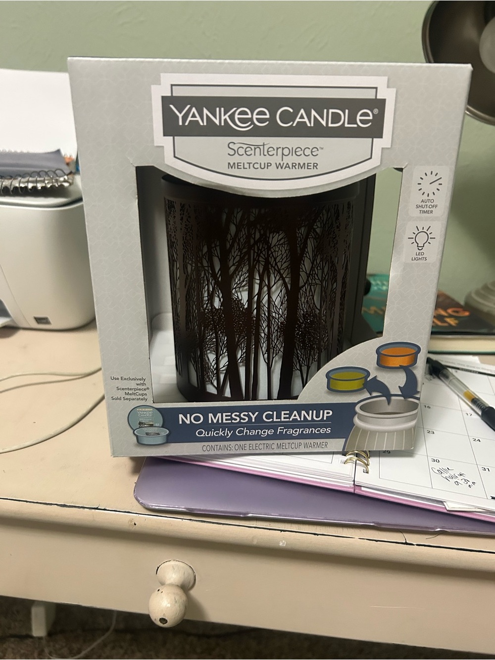 Yankee Candle Brown Tree Silhouette MeltCup Warmer